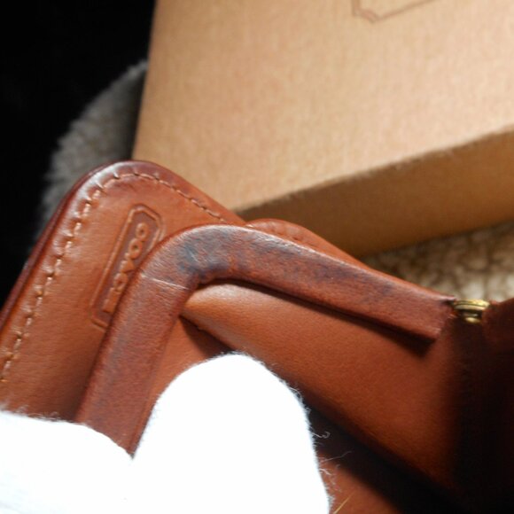 Vintage Coach Large Continental Clutch wallet, NIB in British Tan, 4827 - Picture 8 of 14